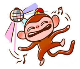 Golden Monkey "Good Luck", Gold Monky sticker #12078543