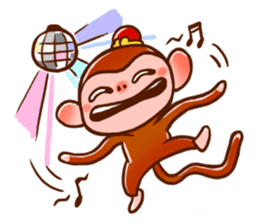 Golden Monkey "Good Luck", Gold Monky sticker #12078543