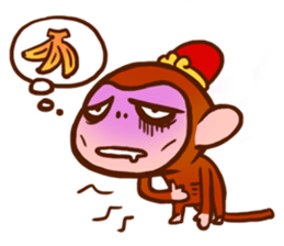 Golden Monkey "Good Luck", Gold Monky sticker #12078544