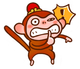 Golden Monkey "Good Luck", Gold Monky sticker #12078545