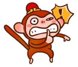 Golden Monkey "Good Luck", Gold Monky sticker #12078545
