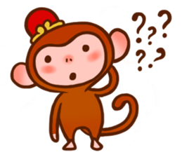 Golden Monkey "Good Luck", Gold Monky sticker #12078546
