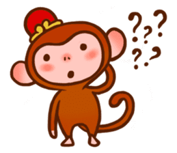 Golden Monkey "Good Luck", Gold Monky sticker #12078546