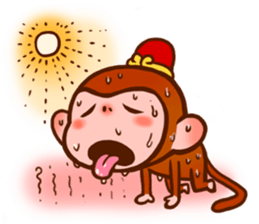 Golden Monkey "Good Luck", Gold Monky sticker #12078547