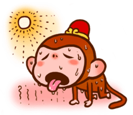 Golden Monkey "Good Luck", Gold Monky sticker #12078547