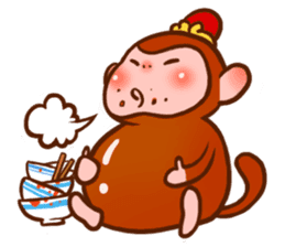 Golden Monkey "Good Luck", Gold Monky sticker #12078549