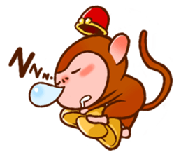 Golden Monkey "Good Luck", Gold Monky sticker #12078550