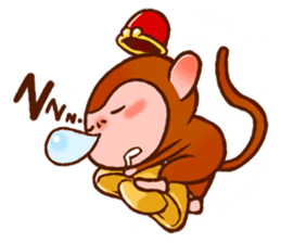 Golden Monkey "Good Luck", Gold Monky sticker #12078550