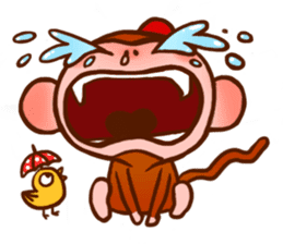 Golden Monkey "Good Luck", Gold Monky sticker #12078552