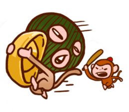 Golden Monkey "Good Luck", Gold Monky sticker #12078553