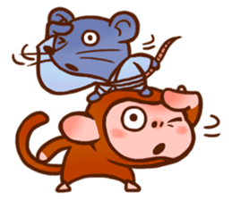 Golden Monkey "Good Luck", Gold Monky sticker #12078555