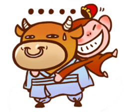 Golden Monkey "Good Luck", Gold Monky sticker #12078556