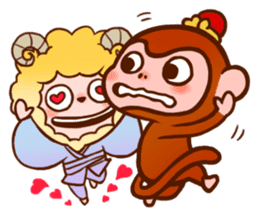 Golden Monkey "Good Luck", Gold Monky sticker #12078562