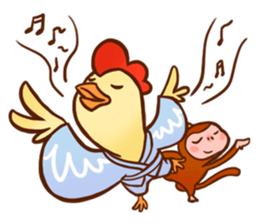 Golden Monkey "Good Luck", Gold Monky sticker #12078563