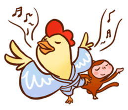 Golden Monkey "Good Luck", Gold Monky sticker #12078563