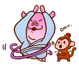 Golden Monkey "Good Luck", Gold Monky sticker #12078565