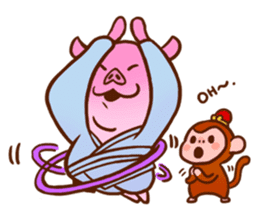 Golden Monkey "Good Luck", Gold Monky sticker #12078565