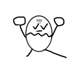 EGG BRO DISAPPEAR(transparent) sticker #12078648