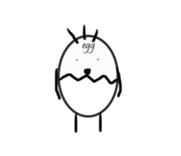 EGG BRO DISAPPEAR(transparent) sticker #12078649