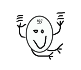 EGG BRO DISAPPEAR(transparent) sticker #12078650