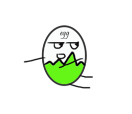 EGG BRO DISAPPEAR(transparent) sticker #12078657
