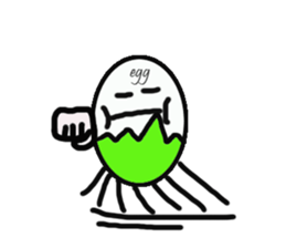 EGG BRO DISAPPEAR(transparent) sticker #12078658