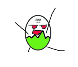 EGG BRO DISAPPEAR(transparent) sticker #12078659