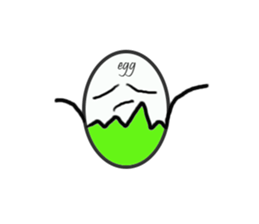 EGG BRO DISAPPEAR(transparent) sticker #12078660