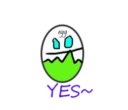 EGG BRO DISAPPEAR(transparent) sticker #12078661
