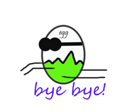 EGG BRO DISAPPEAR(transparent) sticker #12078666