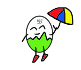 EGG BRO DISAPPEAR(transparent) sticker #12078670