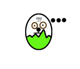 EGG BRO DISAPPEAR(transparent) sticker #12078671