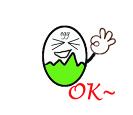 EGG BRO DISAPPEAR(transparent) sticker #12078676