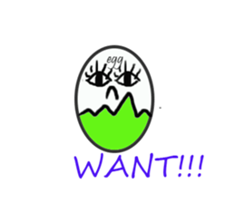 EGG BRO DISAPPEAR(transparent) sticker #12078678
