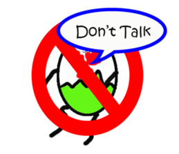 EGG BRO DISAPPEAR(transparent) sticker #12078680