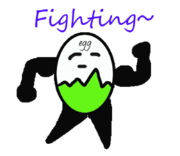 EGG BRO DISAPPEAR(transparent) sticker #12078681