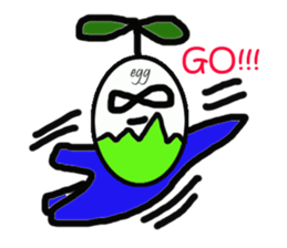 EGG BRO DISAPPEAR(transparent) sticker #12078684