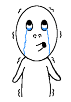 Strange facial man sticker #12078772