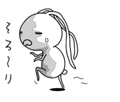 crazy rabbit. sticker #12079217