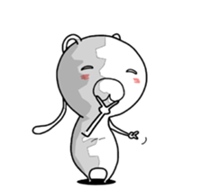 crazy rabbit. sticker #12079218