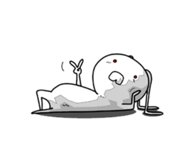 crazy rabbit. sticker #12079221