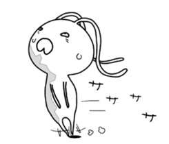 crazy rabbit. sticker #12079223