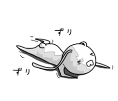 crazy rabbit. sticker #12079224