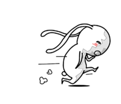 crazy rabbit. sticker #12079225