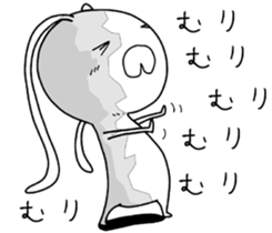 crazy rabbit. sticker #12079236