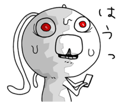 crazy rabbit. sticker #12079238