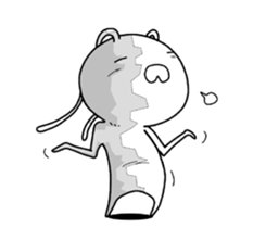 crazy rabbit. sticker #12079245