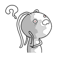 crazy rabbit. sticker #12079247