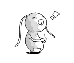 crazy rabbit. sticker #12079248