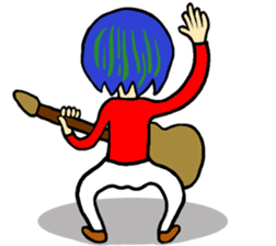 Punk Rocking Boy sticker #12079340